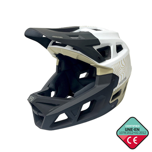 Capacete INTEGRA Sport branco - verde militar