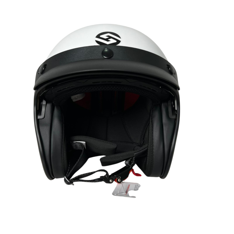 Capacete modelo HS391 com pala e viseira Disponível em (Branco /Preto /Preto mate) tamanhos XS / S / M / XL / XL / XXL image 4