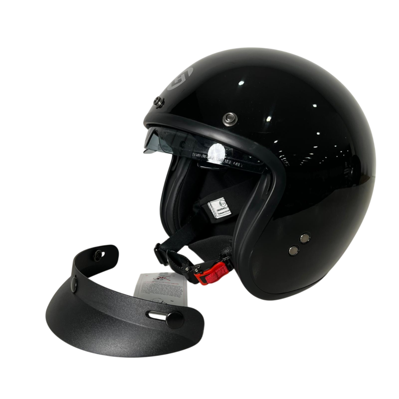 Capacete modelo HS391 com pala e viseira Disponível em (Branco /Preto /Preto mate) tamanhos XS / S / M / XL / XL / XXL image 3