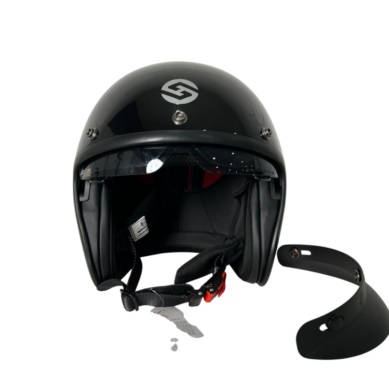 Capacete modelo HS391 com pala e viseira Disponível em (Branco /Preto /Preto mate) tamanhos XS / S / M / XL / XL / XXL image 10