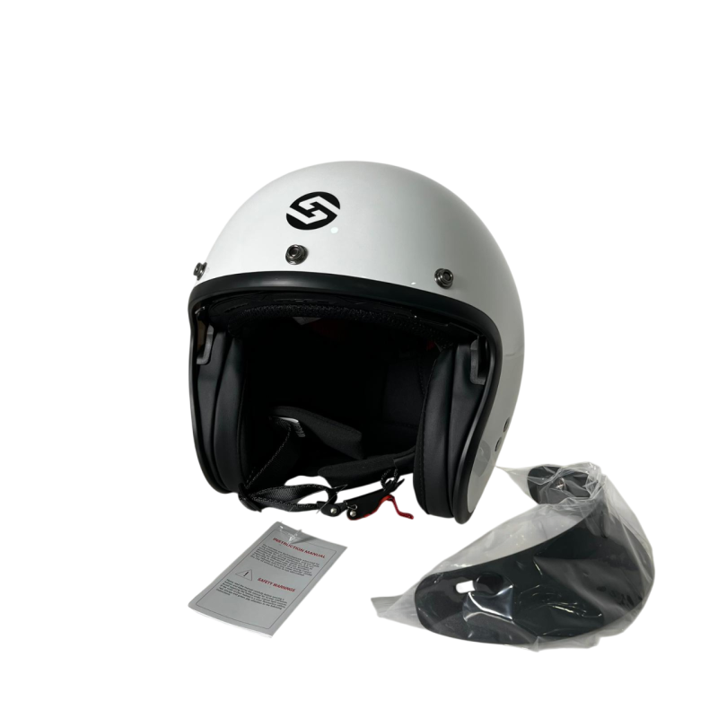 Capacete modelo HS391 com pala e viseira Disponível em (Branco /Preto /Preto mate) tamanhos XS / S / M / XL / XL / XXL image 7