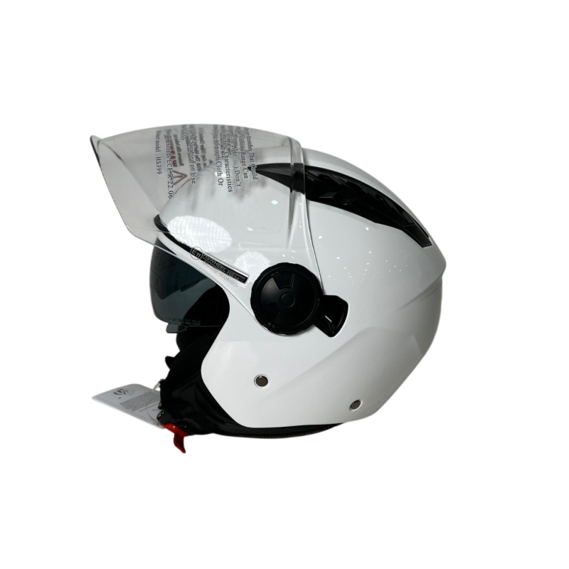 Capacete modelo HS399 com pala e viseira Disponível em (Brao /Preto /Preto mate) tamanhos XS / S / M / XL / XL / XXL image 9